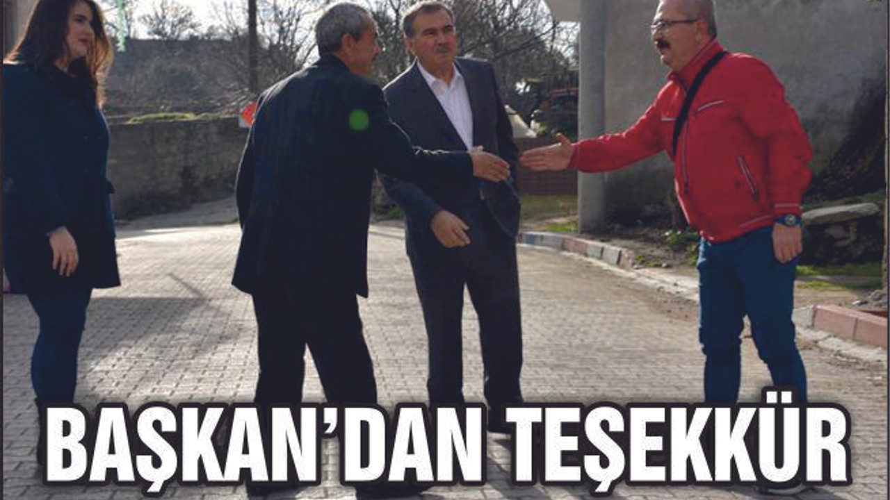 BAŞKAN AVCU'DAN HAYIRSEVERE TEŞEKKÜR