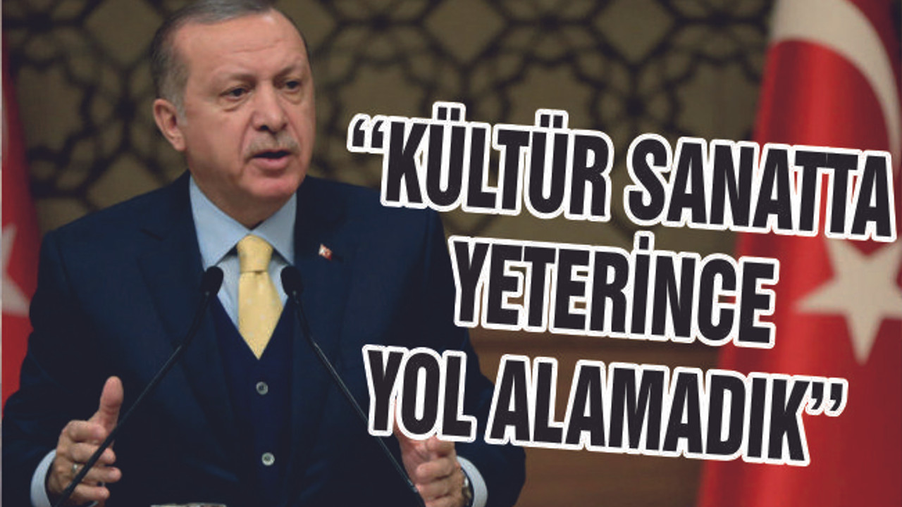 ERDOĞAN ''16 YILDA KÜLTÜR VE SANATTA YETERİ KADAR YOL ALAMADIK''