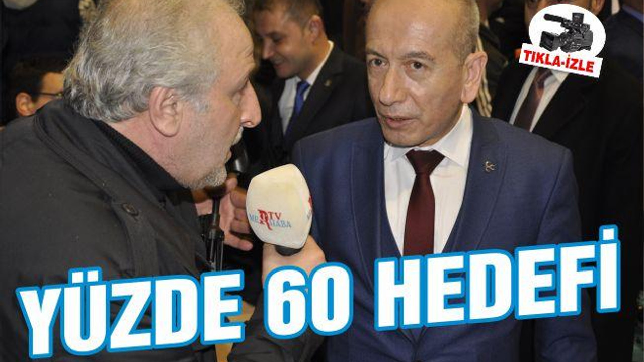 DERELİ: “YÜZDE 60 İLE KAZANACAĞIZ”