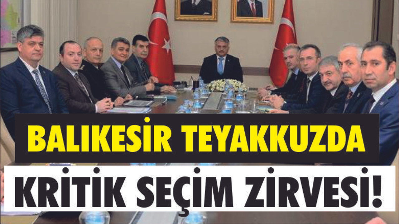 VALİ SİYASİ PARTİ İL BAŞKANLARINI TOPLADI