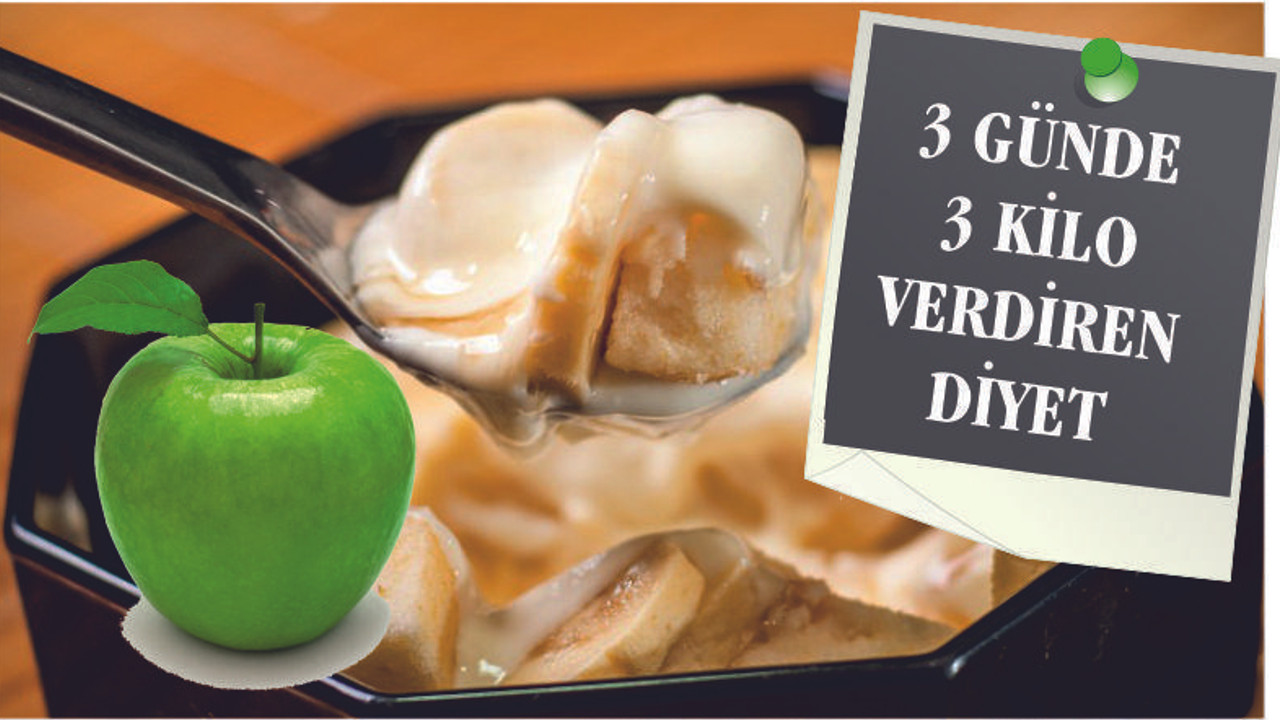 3 GÜNDE 3 KİLO VERDİREN DİYET