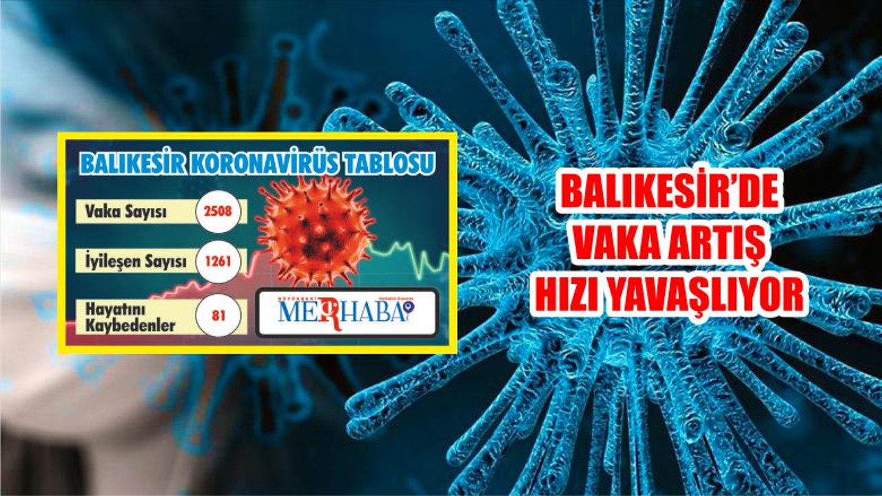 BALIKESİR’DE 3 EYLÜL KORONAVİRÜS TABLOSU