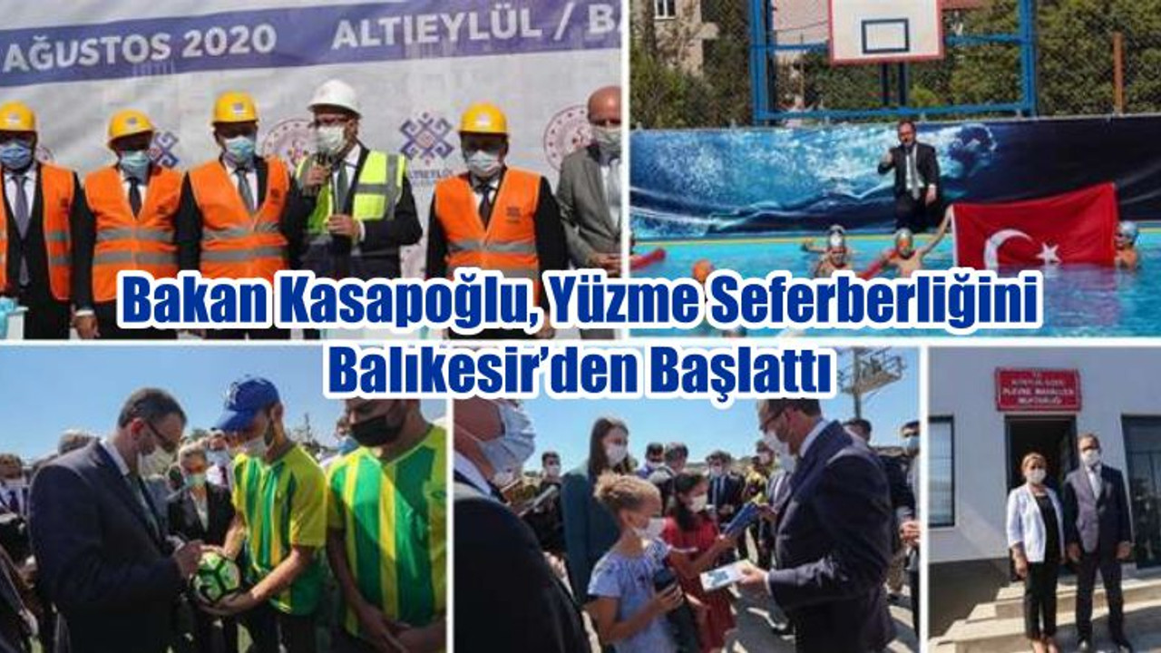 Bakan Kasapoğlu, Yüzme Seferberliğini Balıkesir’den Başlattı
