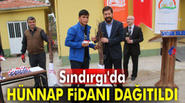 Sındırgı'da Hünnap fidanı dağıtıldı