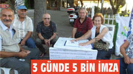 3 günde 5 bin imza