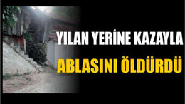 Yılan yerine kazayla ablasını öldürdü