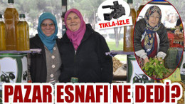 PAZARA KADIN ELİ DEĞDİ