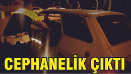 Kaçan Araçta Cephanelik Çıktı