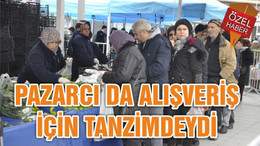 PAZARCI DA ALIŞVERİŞ İÇİN TANZİMDEYDİ