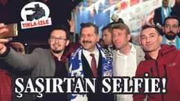 YILMAZ'DAN ŞAŞIRTAN SELFİE