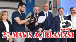 AK PARTİ 27 MAYIS İÇİN MEYDANDAYDI