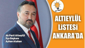 Altıeylül Listesi Ankara'da