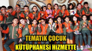 Tematik Çocuk Kütüphanesi Hizmette
