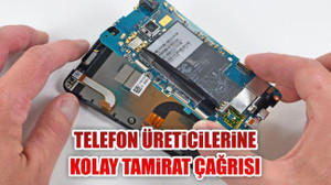 Telefon üreticilerine kolay tamirat çağrısı