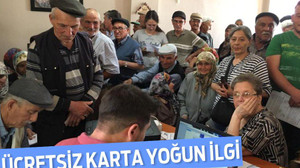 ÜCRETSİZ KARTA YOĞUN İLGİ