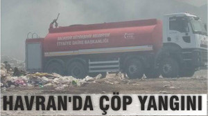 HAVRAN’DA ÇÖP YANGINI