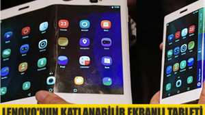 Lenovo'nun Katlanabilir Ekranlı Tableti