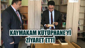 Kaymakam Aydın Kütüphaneyi Ziyaret Etti