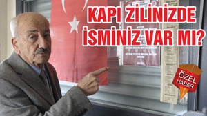 KAPI ZİLİNİZDE İSMİNİZ VAR MI?