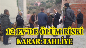 12 EV’DE ÖLÜM RİSKİ TESPİT EDİLDİ KARAR ‘TAHLİYE’