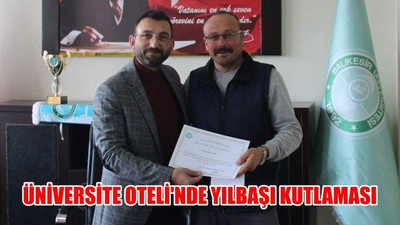 Üniversite Oteli’nde yılbaşı kutlaması