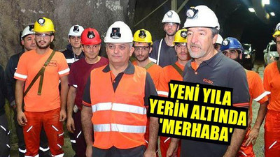 Yeni yıla yerin altında 'Merhaba'Dediler