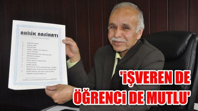 'İşveren de öğrenci de mutlu'