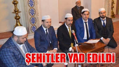 Şehitler Yad Edildi
