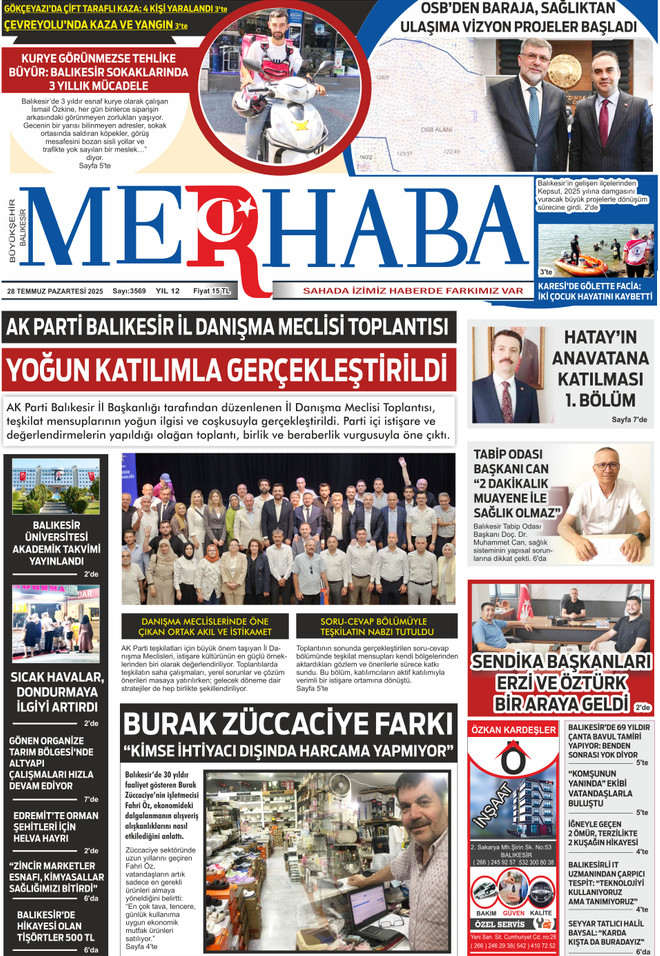 28 Temmuz 2025 Pazartesi