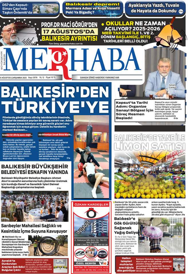 6 AĞUSTOS 2025