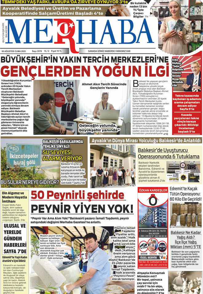 8 AĞUSTOS 2020 CUMA