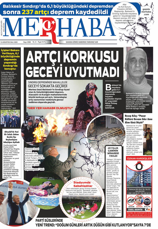 12 AĞUSTOS 2025