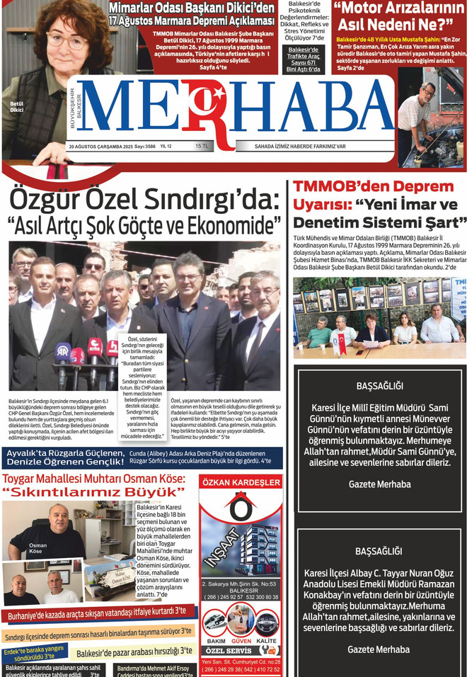 20 AĞUSTOS 2025