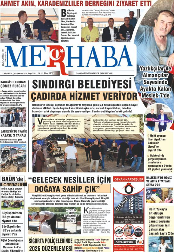 27 AĞUSTOS 2025