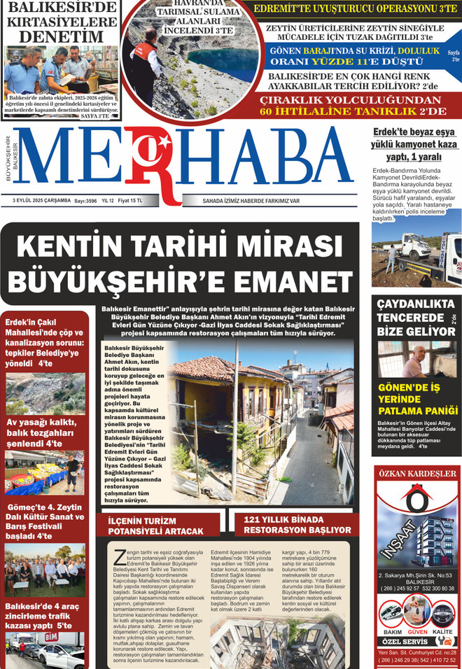 &nbsp;3 EYL&Uuml;L 2025