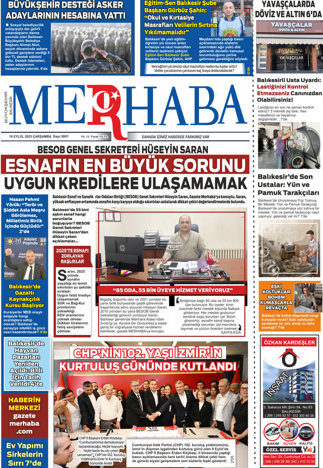10 Eyl&uuml;l 2025