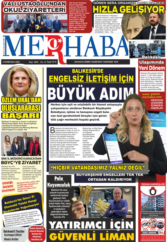 14 Ekim 2025 SALI