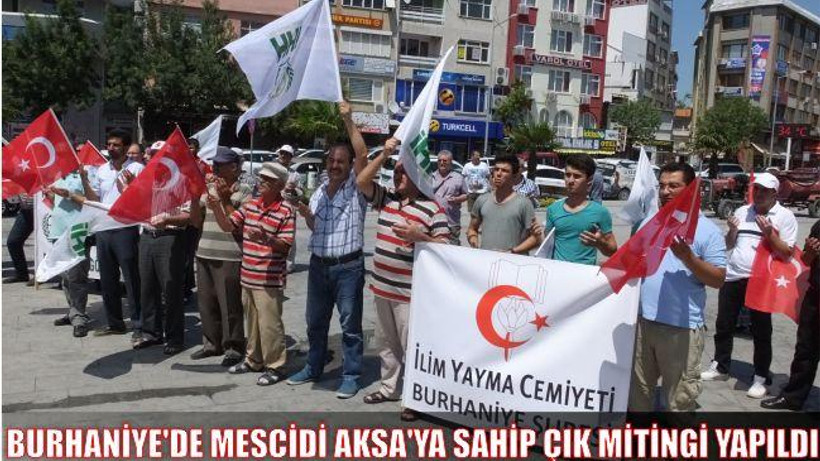 Burhaniye’de Mescidi Aksa’ya Sahip Çık mitingi yapıldı