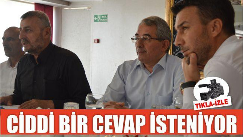 CİDDİ BİR CEVAP İSTENİYOR