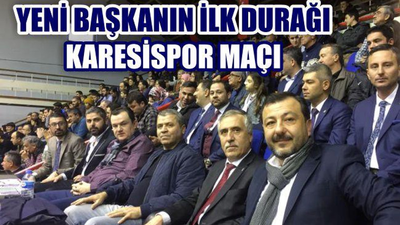 YENİ BAŞKAN KARESİSPOR'U YALNIZ BIRAKMADI