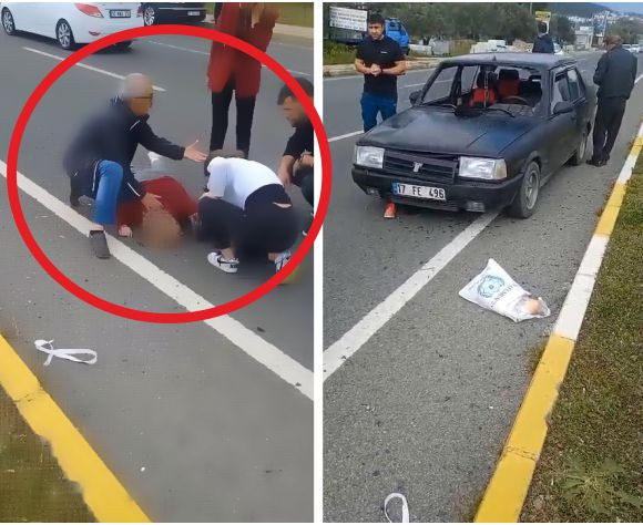 Balıkesir'De Yoldan Geçen 92 Yaşındaki Kadına Otomobil Çarptı! 