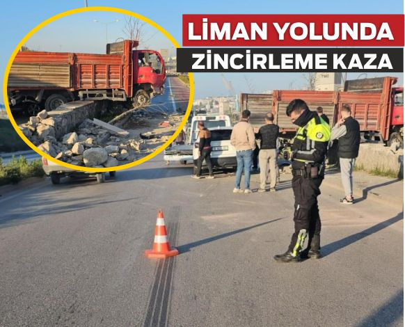 Bandırma Liman Yolu'Nda Korkutan Zincirleme Kaza