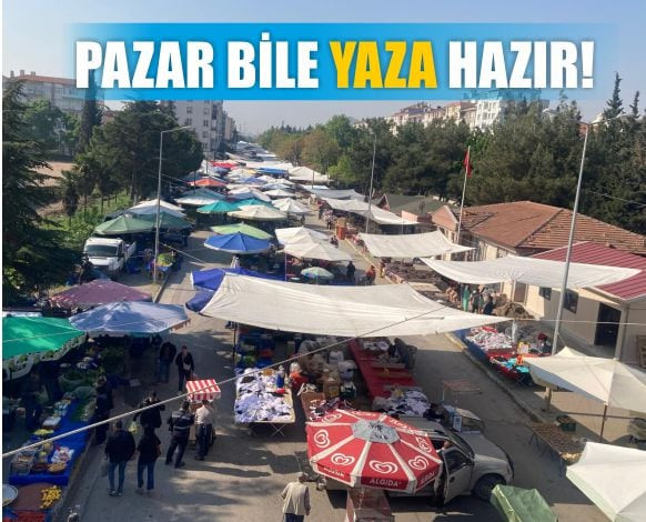 Cumartesi Pazarında Yaz Hazırlığı Güneşlikler