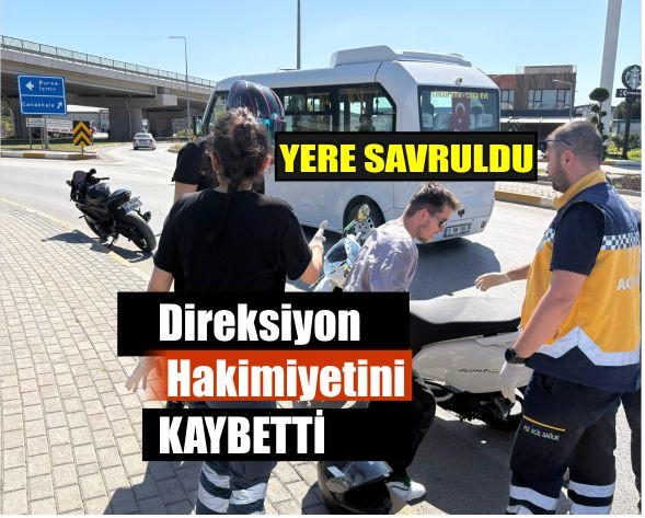 Direksiyon Hakimiyetini Kaybetti, Yere Savruldu