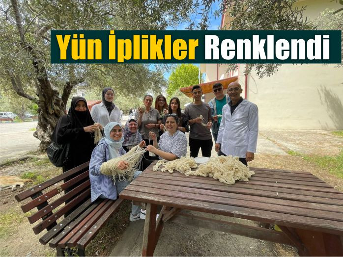 Yün İplikler Kök Boyayla Hayat Buldu