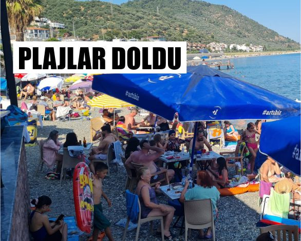Altınoluk Özdemir Plajı’nda Bayramın Son Günü Yoğunluğu